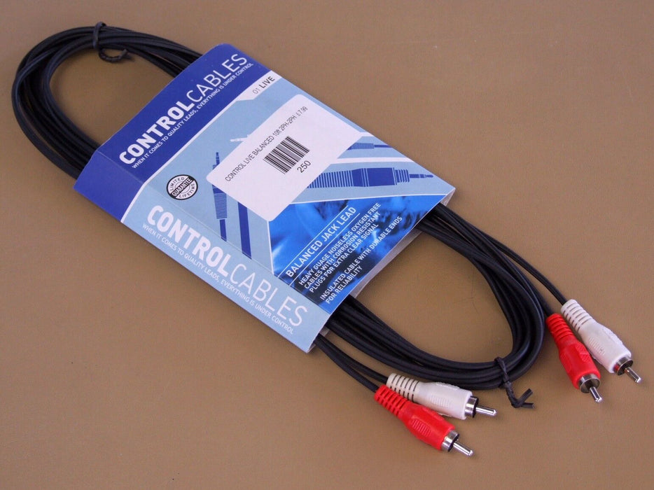 Control Cables Stereo Phono to Phono Lead 3m / 10ft - Fair Deal Music