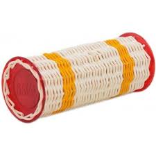 Natal Large Ganza Shaker, Yellow Band Red Ends - Fair Deal Music