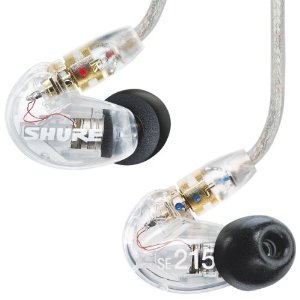 Shure SE215 Sound Isolating Headphones Clear - Fair Deal Music