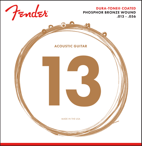 Fender Acoustic Strings 860L Phosphor Bronze Dura-Tone Coated 13-56 - Fair Deal Music