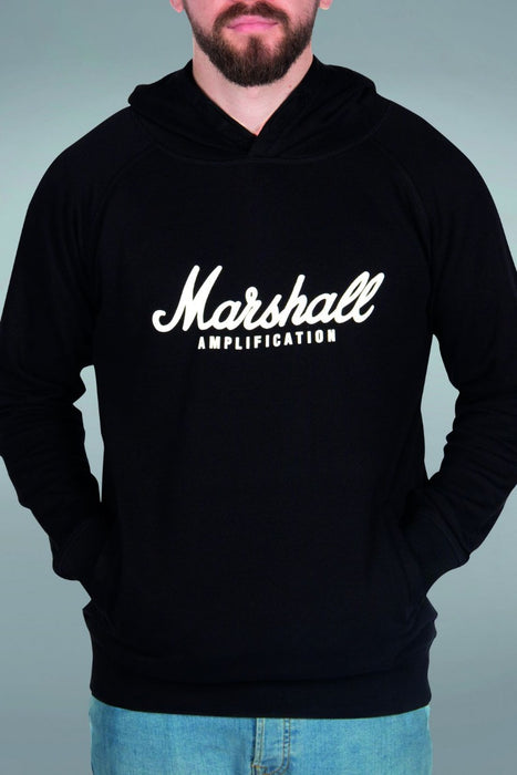 Marshall Unisex Script Logo Hoodie Black - Fair Deal Music