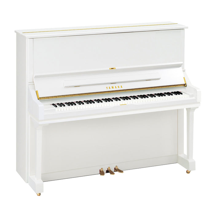 Yamaha U3 Upright Piano in Polished White - Fair Deal Music