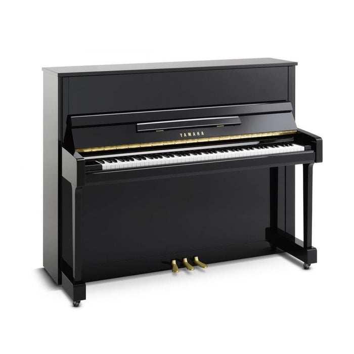 Yamaha B3 Upright Piano in Polished Ebony with Brass Fittings